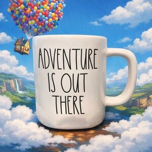 Rae Dunn Disney Pixar Up "Adventure Is Out There" Ceramic Coffee Mug